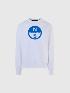 Sweatshirts & Hoodies^North Sails 'Sweatshirt With Maxi Print WHITE