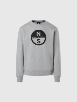 Sweatshirts & Hoodies^North Sails 'Sweatshirt With Maxi Print GREY MELANGE
