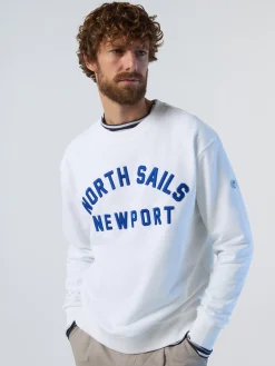 Sweatshirts & Hoodies^North Sails 'Sweatshirt With Newport Print WHITE