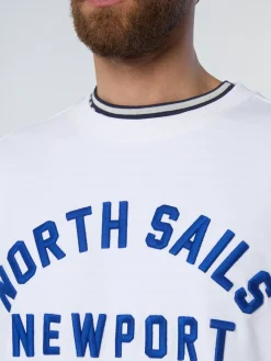 Sweatshirts & Hoodies^North Sails 'Sweatshirt With Newport Print WHITE