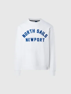 Sweatshirts & Hoodies^North Sails 'Sweatshirt With Newport Print WHITE