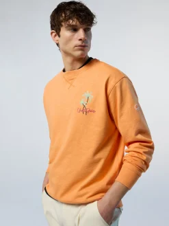 Sweatshirts & Hoodies^North Sails 'Sweatshirt With Palm Tree Embroidery TANGERINE