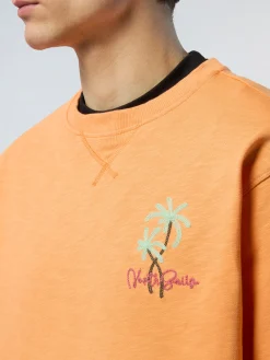 Sweatshirts & Hoodies^North Sails 'Sweatshirt With Palm Tree Embroidery TANGERINE