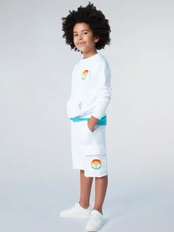 Sweatshirts & Hoodies^North Sails 'Sweatshirt With Rainbow Prints WHITE