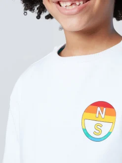 Sweatshirts & Hoodies^North Sails 'Sweatshirt With Rainbow Prints WHITE