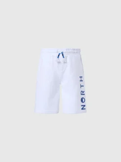 Shorts^North Sails 'Sweatshorts With Logo Print WHITE