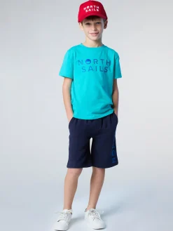 Shorts^North Sails 'Sweatshorts With Logo Print NAVY BLUE