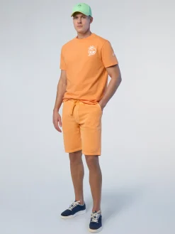 Shorts^North Sails 'Sweatshorts With Palm Tree Print TANGERINE