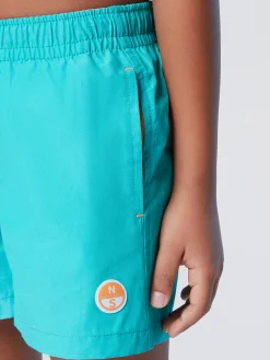Beachwear^North Sails 'Swim Shorts With Logo Patch CERAMIC