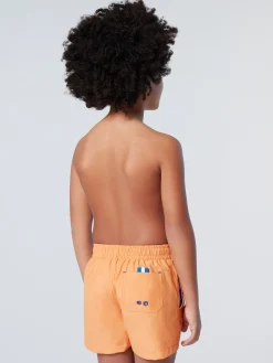 Beachwear^North Sails 'Swim Shorts With Logo Patch TANGERINE