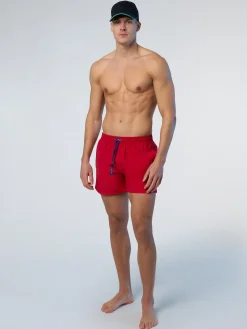 Beachwear^North Sails 'Swim Shorts With Logo Patch RED