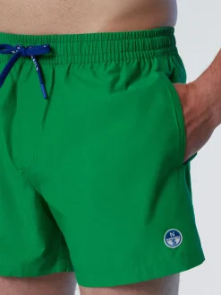 Beachwear^North Sails 'Swim Shorts With Logo Patch GREEN BEE