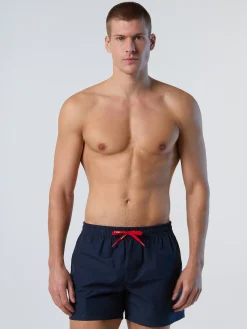 Beachwear^North Sails 'Swim Shorts With Logo Patch NAVY BLUE