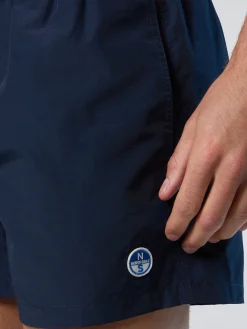 Beachwear^North Sails 'Swim Shorts With Logo Patch NAVY BLUE