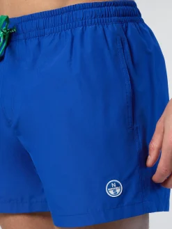 Beachwear^North Sails 'Swim Shorts With Logo Patch SURF BLUE