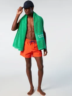 Outlet^North Sails 'Swim Shorts With Logo Patch BRIGHT ORANGE