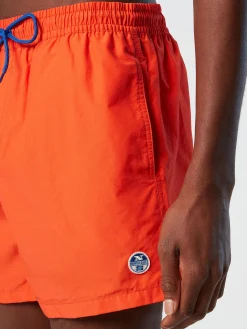 Outlet^North Sails 'Swim Shorts With Logo Patch BRIGHT ORANGE