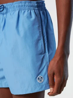 Outlet^North Sails 'Swim Shorts With Logo Patch CORNFLOWER BLUE