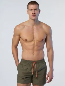 Beachwear^North Sails 'Swim Shorts With Print DUSTY OLIVE