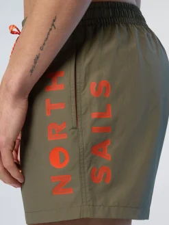 Beachwear^North Sails 'Swim Shorts With Print DUSTY OLIVE