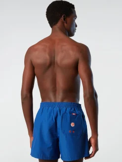 Outlet^North Sails 'Swim Shorts With Textured Print OCEAN BLUE