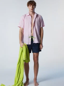 Outlet^North Sails 'Swim Shorts With Textured Print NAVY BLUE