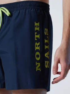 Outlet^North Sails 'Swim Shorts With Textured Print NAVY BLUE