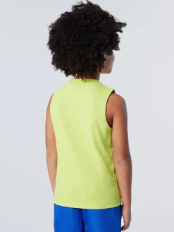 T-shirts^North Sails 'Tank Top With Logo Print ACID LIME