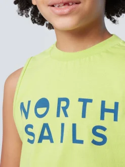 T-shirts^North Sails 'Tank Top With Logo Print ACID LIME