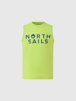 T-shirts^North Sails 'Tank Top With Logo Print ACID LIME