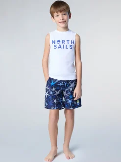 T-shirts^North Sails 'Tank Top With Logo Print WHITE