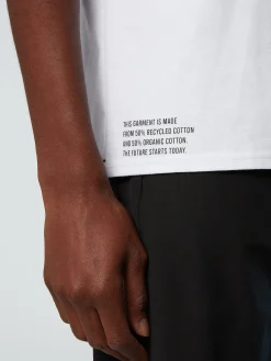Outlet^North Sails 'T-shirt With Chest Pocket WHITE