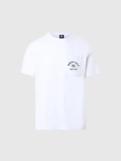 Outlet^North Sails 'T-shirt With Chest Pocket WHITE