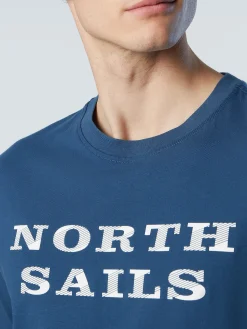 Outlet^North Sails 'T-shirt With Chest Print DARK DENIM