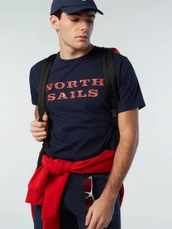 Outlet^North Sails 'T-shirt With Chest Print NAVY BLUE