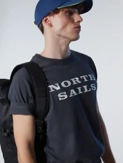 Outlet^North Sails 'T-shirt With Chest Print ASPHALT