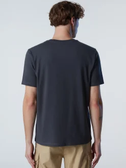 Outlet^North Sails 'T-shirt With Chest Print ASPHALT