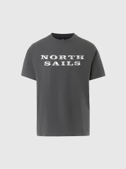 Outlet^North Sails 'T-shirt With Chest Print ASPHALT
