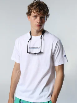 Outlet^North Sails 'T-shirt With Chest Print WHITE