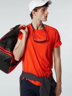 Outlet^North Sails 'T-shirt With Chest Print BRIGHT ORANGE