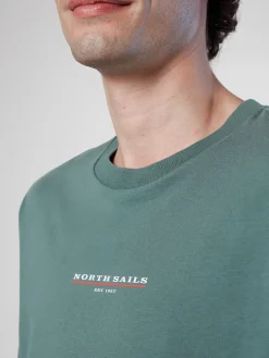Outlet^North Sails 'T-shirt With Chest Print MILITARY GREEN