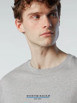 Outlet^North Sails 'T-shirt With Chest Print GREY MELANGE