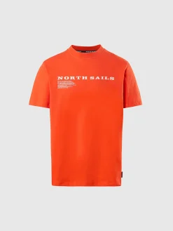 Outlet^North Sails 'T-shirt With Chest Print BRIGHT ORANGE