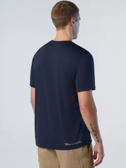 T-shirts^North Sails 'T-shirt With Front Trident NAVY BLUE