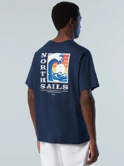 Outlet^North Sails 'T-shirt With Graphic Print NAVY BLUE