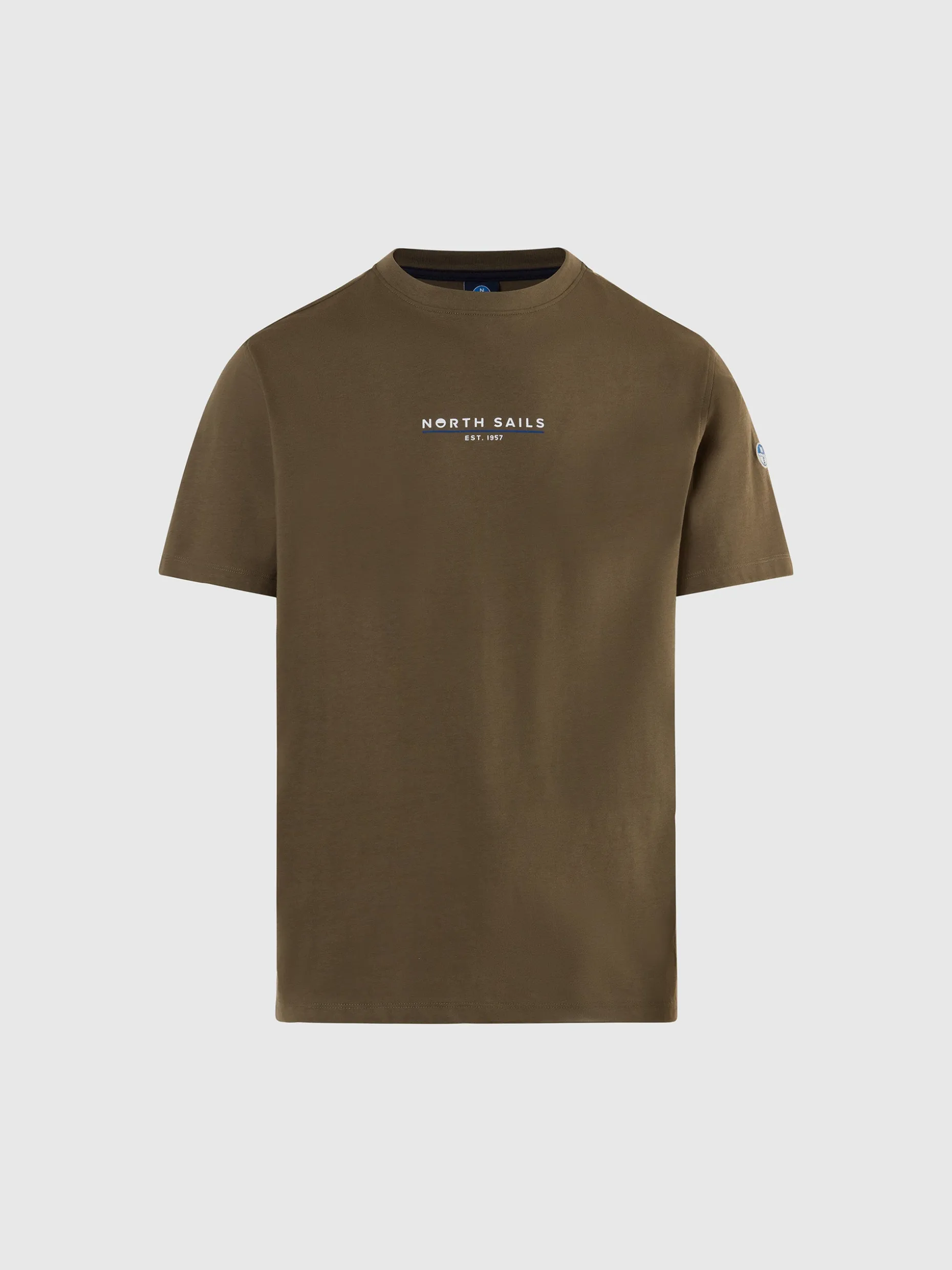 T-shirts^North Sails 'T-shirt With Heritage Print DUSTY OLIVE
