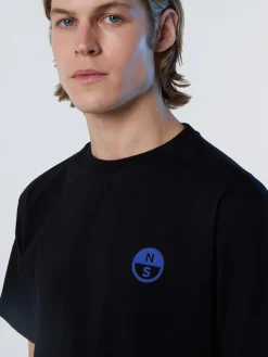 T-shirts^North Sails 'T-shirt With Kitesurfing Print BLACK