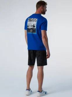 T-shirts^North Sails 'T-shirt With Kitesurfing Print SURF BLUE
