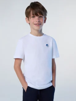 T-shirts^North Sails 'T-shirt With Logo Patch WHITE