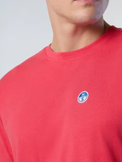 T-shirts^North Sails 'T-shirt With Logo Patch WATERMELON